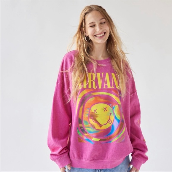 Urban Outfitters Tops - urban outfitters // nirvana sweatshirt